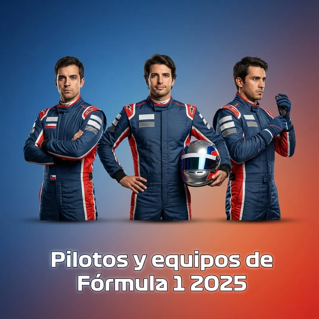 Tabla de equipos y pilotos de Fórmula 1 2025 con cuotas orientativas para el título de pilotos en 1win