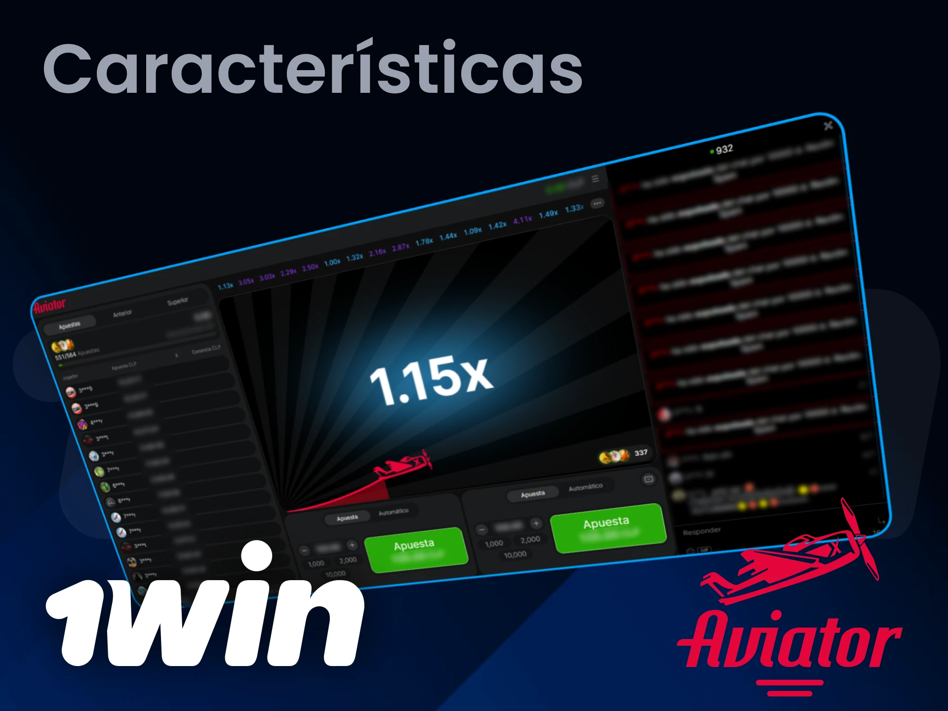 El juego Aviator en 1Win tiene una funcionalidad muy sencilla y clara.
